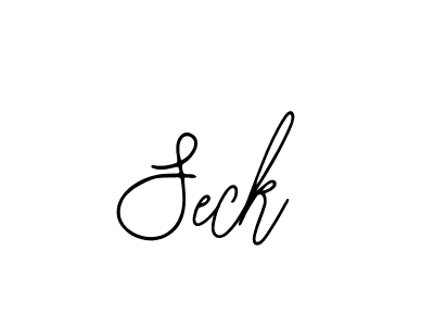 Design your own signature with our free online signature maker. With this signature software, you can create a handwritten (Bearetta-2O07w) signature for name Seck. Seck signature style 12 images and pictures png
