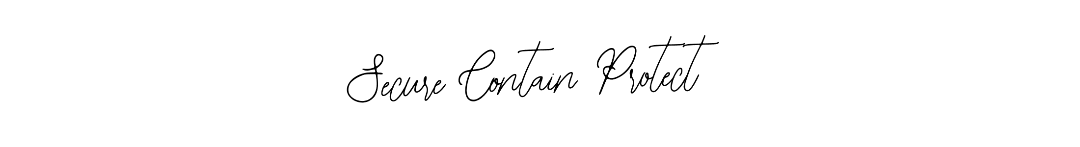 Design your own signature with our free online signature maker. With this signature software, you can create a handwritten (Bearetta-2O07w) signature for name Secure Contain Protect. Secure Contain Protect signature style 12 images and pictures png