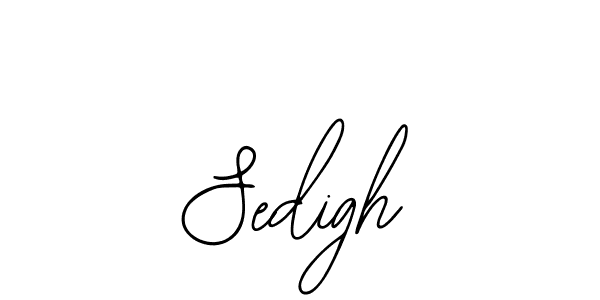 How to make Sedigh name signature. Use Bearetta-2O07w style for creating short signs online. This is the latest handwritten sign. Sedigh signature style 12 images and pictures png