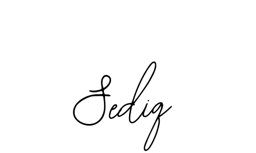 How to make Sediq signature? Bearetta-2O07w is a professional autograph style. Create handwritten signature for Sediq name. Sediq signature style 12 images and pictures png