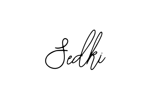 Use a signature maker to create a handwritten signature online. With this signature software, you can design (Bearetta-2O07w) your own signature for name Sedki. Sedki signature style 12 images and pictures png