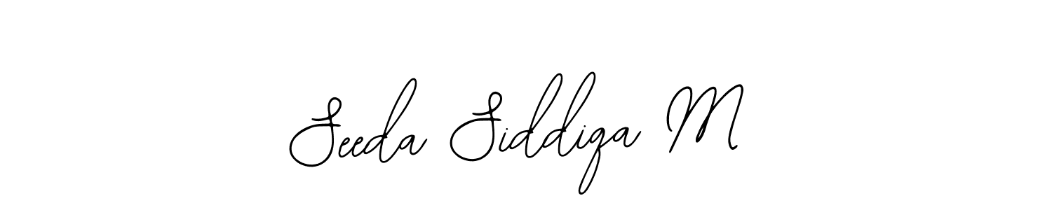 Make a beautiful signature design for name Seeda Siddiqa M. Use this online signature maker to create a handwritten signature for free. Seeda Siddiqa M signature style 12 images and pictures png