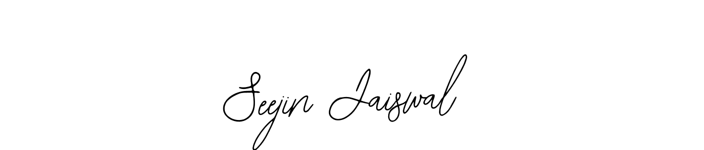 You can use this online signature creator to create a handwritten signature for the name Seejin Jaiswal. This is the best online autograph maker. Seejin Jaiswal signature style 12 images and pictures png