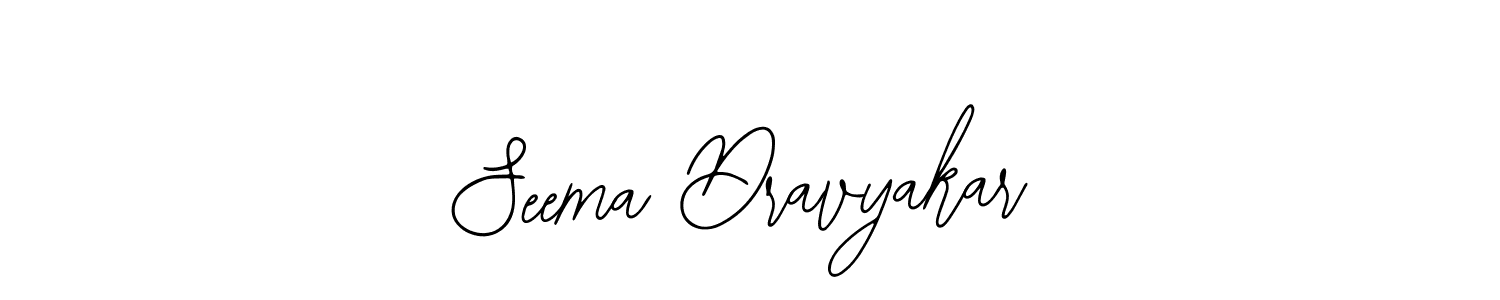 if you are searching for the best signature style for your name Seema Dravyakar. so please give up your signature search. here we have designed multiple signature styles  using Bearetta-2O07w. Seema Dravyakar signature style 12 images and pictures png