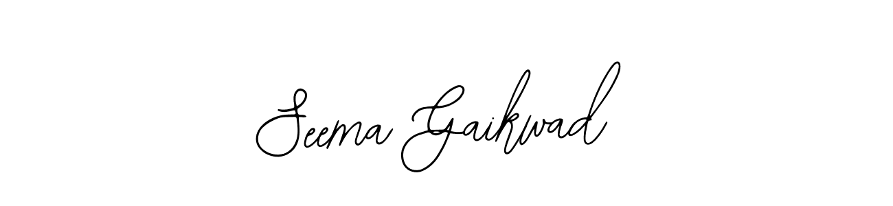 The best way (Bearetta-2O07w) to make a short signature is to pick only two or three words in your name. The name Seema Gaikwad include a total of six letters. For converting this name. Seema Gaikwad signature style 12 images and pictures png