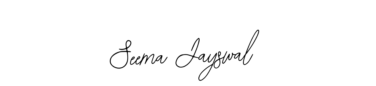 Use a signature maker to create a handwritten signature online. With this signature software, you can design (Bearetta-2O07w) your own signature for name Seema Jayswal. Seema Jayswal signature style 12 images and pictures png