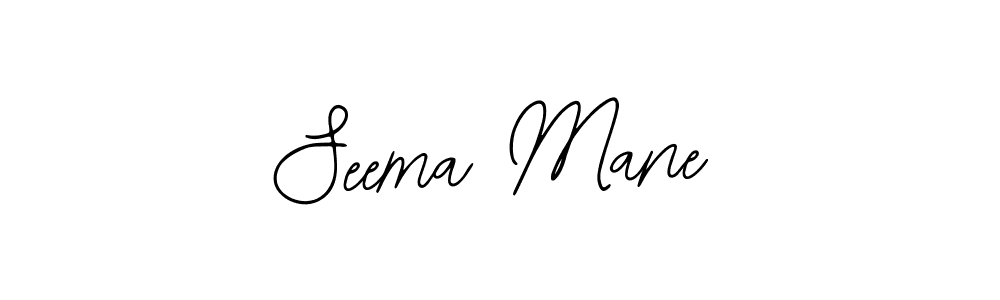 Design your own signature with our free online signature maker. With this signature software, you can create a handwritten (Bearetta-2O07w) signature for name Seema Mane. Seema Mane signature style 12 images and pictures png
