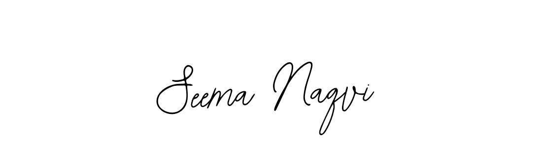 The best way (Bearetta-2O07w) to make a short signature is to pick only two or three words in your name. The name Seema Naqvi include a total of six letters. For converting this name. Seema Naqvi signature style 12 images and pictures png