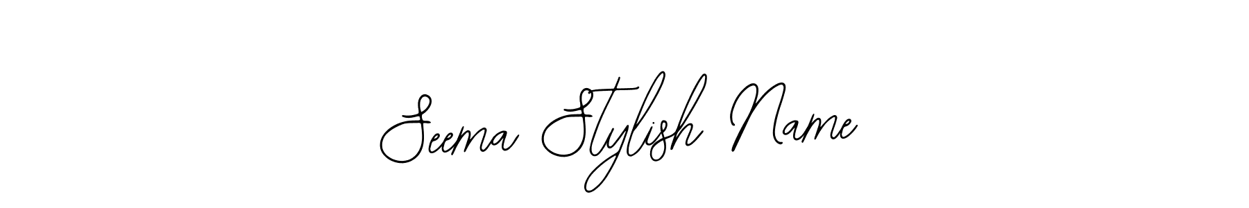 Bearetta-2O07w is a professional signature style that is perfect for those who want to add a touch of class to their signature. It is also a great choice for those who want to make their signature more unique. Get Seema Stylish Name name to fancy signature for free. Seema Stylish Name signature style 12 images and pictures png