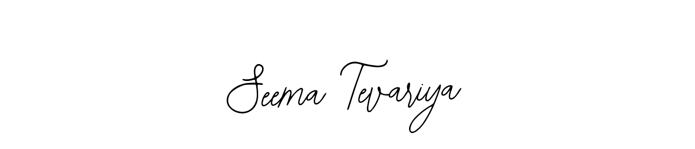 How to make Seema Tevariya name signature. Use Bearetta-2O07w style for creating short signs online. This is the latest handwritten sign. Seema Tevariya signature style 12 images and pictures png