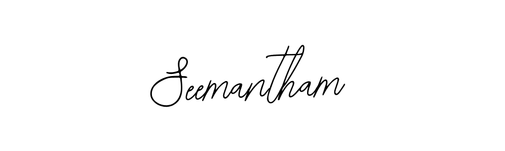 Also we have Seemantham name is the best signature style. Create professional handwritten signature collection using Bearetta-2O07w autograph style. Seemantham signature style 12 images and pictures png