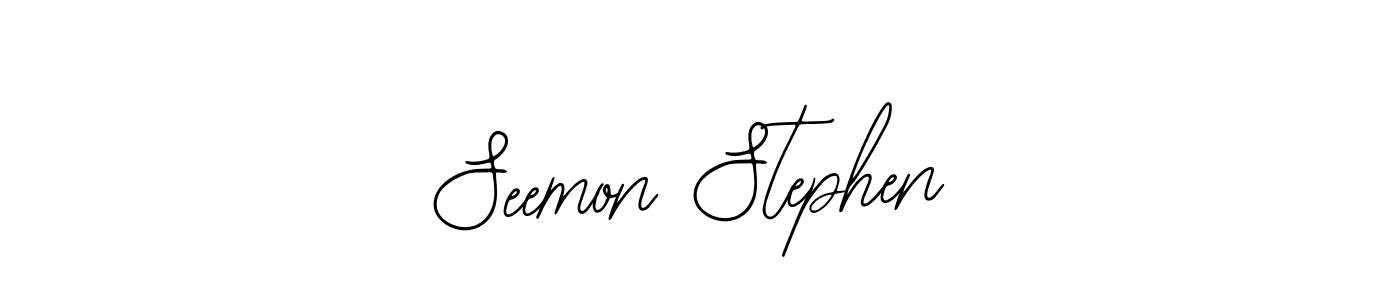 How to make Seemon Stephen signature? Bearetta-2O07w is a professional autograph style. Create handwritten signature for Seemon Stephen name. Seemon Stephen signature style 12 images and pictures png