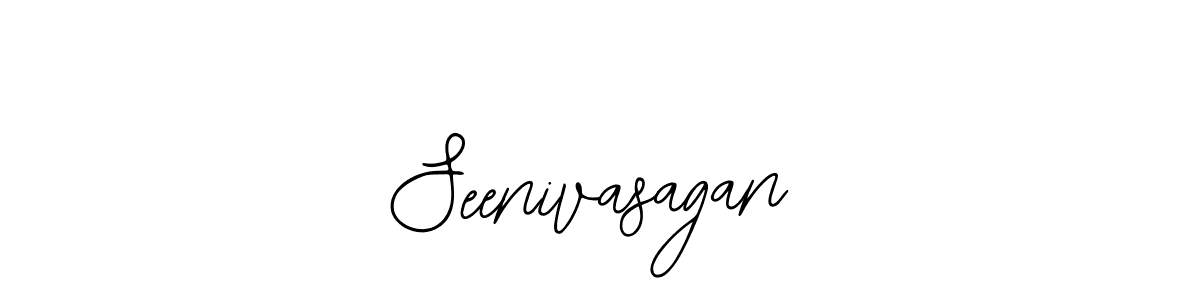 You should practise on your own different ways (Bearetta-2O07w) to write your name (Seenivasagan) in signature. don't let someone else do it for you. Seenivasagan signature style 12 images and pictures png