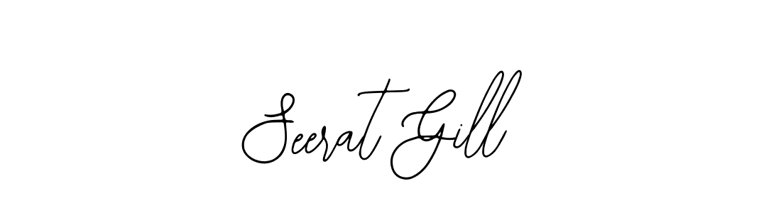 The best way (Bearetta-2O07w) to make a short signature is to pick only two or three words in your name. The name Seerat Gill include a total of six letters. For converting this name. Seerat Gill signature style 12 images and pictures png