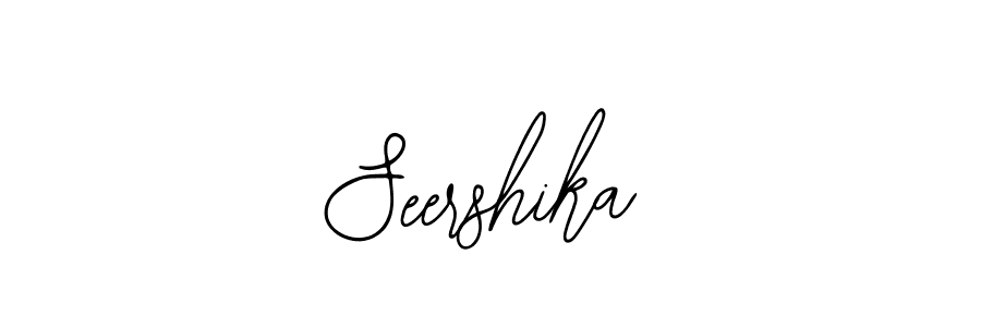 How to make Seershika signature? Bearetta-2O07w is a professional autograph style. Create handwritten signature for Seershika name. Seershika signature style 12 images and pictures png