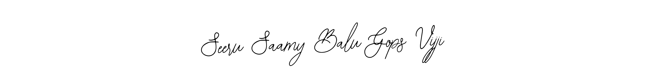 Also we have Seeru Saamy Balu Gops Vijji name is the best signature style. Create professional handwritten signature collection using Bearetta-2O07w autograph style. Seeru Saamy Balu Gops Vijji signature style 12 images and pictures png