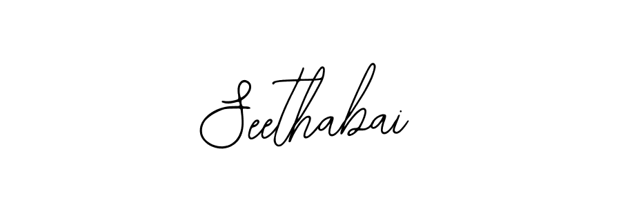 Design your own signature with our free online signature maker. With this signature software, you can create a handwritten (Bearetta-2O07w) signature for name Seethabai. Seethabai signature style 12 images and pictures png