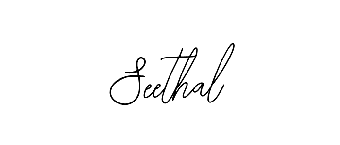 Design your own signature with our free online signature maker. With this signature software, you can create a handwritten (Bearetta-2O07w) signature for name Seethal. Seethal signature style 12 images and pictures png