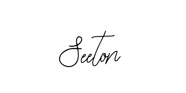 You should practise on your own different ways (Bearetta-2O07w) to write your name (Seeton) in signature. don't let someone else do it for you. Seeton signature style 12 images and pictures png