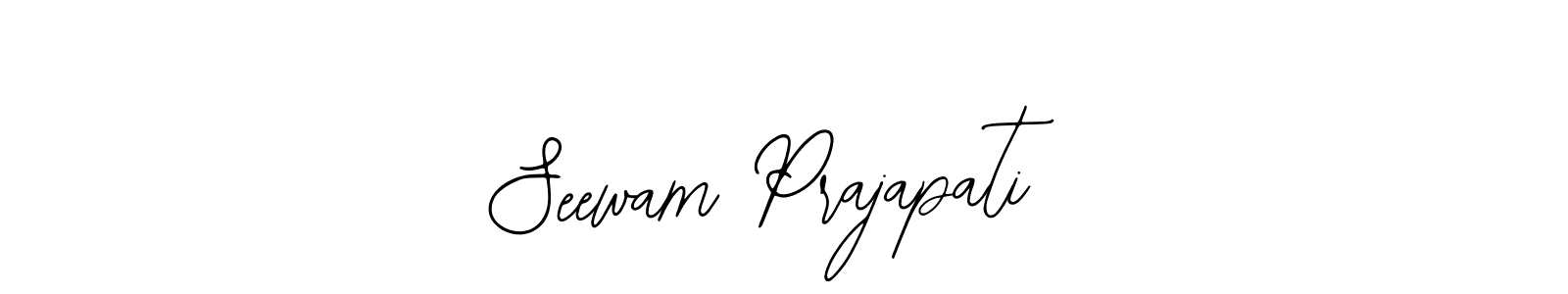 if you are searching for the best signature style for your name Seewam Prajapati. so please give up your signature search. here we have designed multiple signature styles  using Bearetta-2O07w. Seewam Prajapati signature style 12 images and pictures png