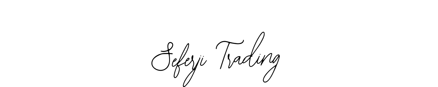 Make a beautiful signature design for name Seferji Trading. With this signature (Bearetta-2O07w) style, you can create a handwritten signature for free. Seferji Trading signature style 12 images and pictures png