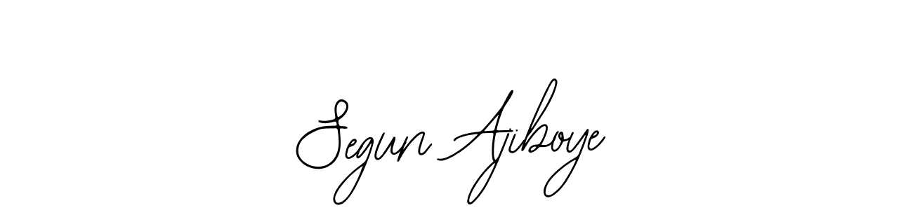 Similarly Bearetta-2O07w is the best handwritten signature design. Signature creator online .You can use it as an online autograph creator for name Segun Ajiboye. Segun Ajiboye signature style 12 images and pictures png