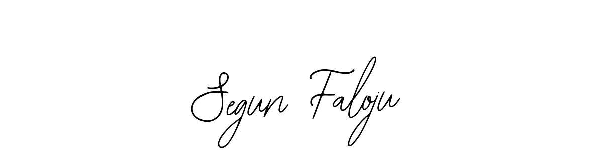 How to make Segun Faloju name signature. Use Bearetta-2O07w style for creating short signs online. This is the latest handwritten sign. Segun Faloju signature style 12 images and pictures png