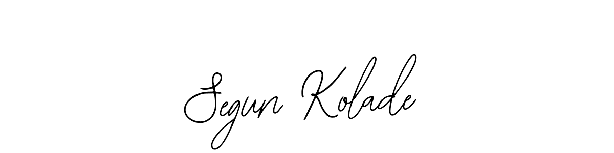 It looks lik you need a new signature style for name Segun Kolade. Design unique handwritten (Bearetta-2O07w) signature with our free signature maker in just a few clicks. Segun Kolade signature style 12 images and pictures png