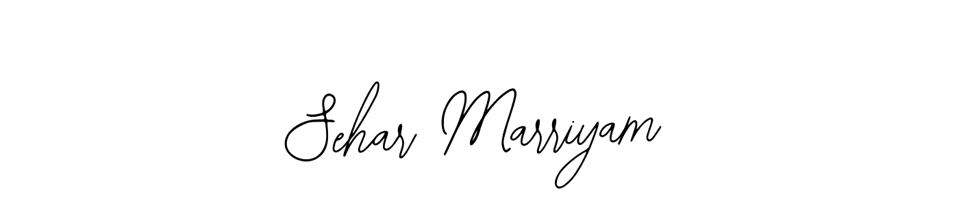 Also we have Sehar Marriyam name is the best signature style. Create professional handwritten signature collection using Bearetta-2O07w autograph style. Sehar Marriyam signature style 12 images and pictures png