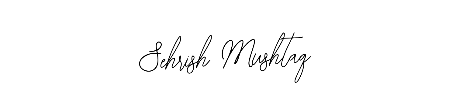 You should practise on your own different ways (Bearetta-2O07w) to write your name (Sehrish Mushtaq) in signature. don't let someone else do it for you. Sehrish Mushtaq signature style 12 images and pictures png