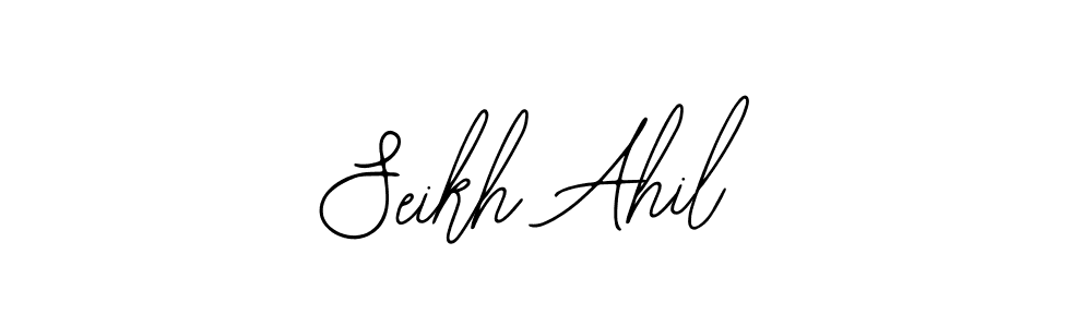 You should practise on your own different ways (Bearetta-2O07w) to write your name (Seikh Ahil) in signature. don't let someone else do it for you. Seikh Ahil signature style 12 images and pictures png