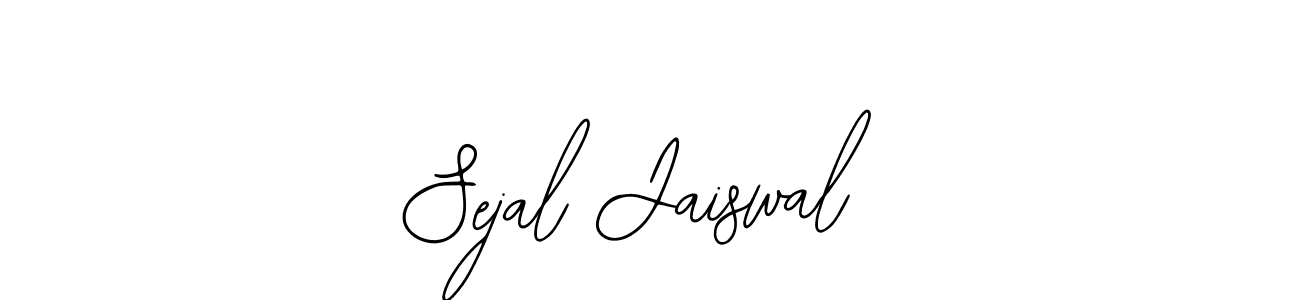 You should practise on your own different ways (Bearetta-2O07w) to write your name (Sejal Jaiswal) in signature. don't let someone else do it for you. Sejal Jaiswal signature style 12 images and pictures png