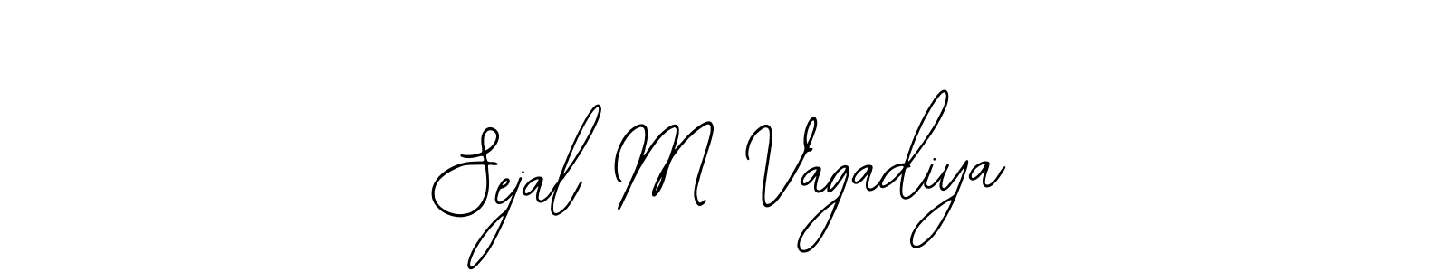 Create a beautiful signature design for name Sejal M Vagadiya. With this signature (Bearetta-2O07w) fonts, you can make a handwritten signature for free. Sejal M Vagadiya signature style 12 images and pictures png