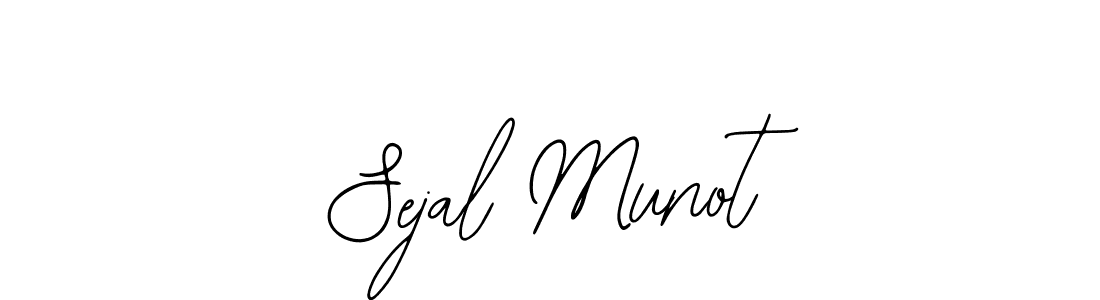 You should practise on your own different ways (Bearetta-2O07w) to write your name (Sejal Munot) in signature. don't let someone else do it for you. Sejal Munot signature style 12 images and pictures png