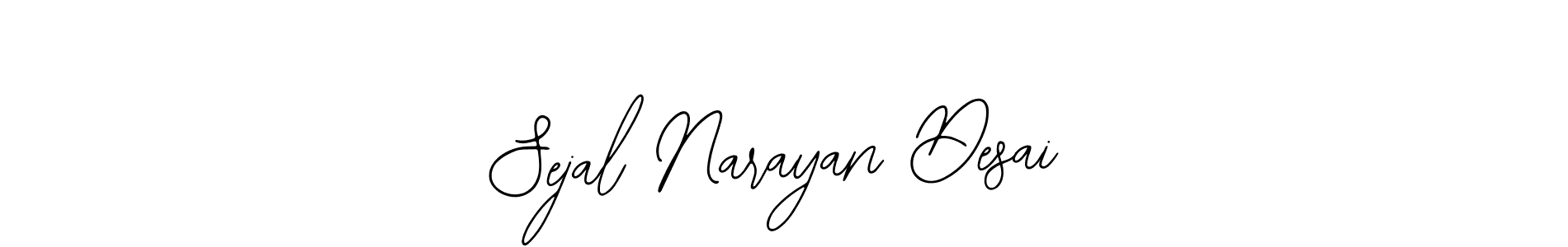 The best way (Bearetta-2O07w) to make a short signature is to pick only two or three words in your name. The name Sejal Narayan Desai include a total of six letters. For converting this name. Sejal Narayan Desai signature style 12 images and pictures png