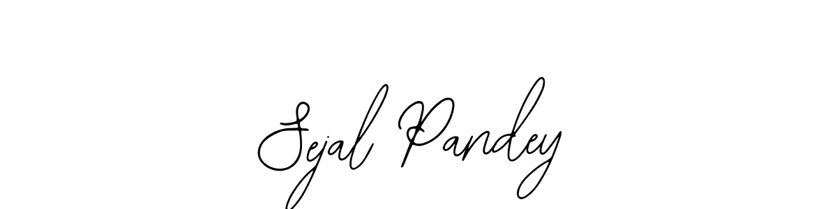 The best way (Bearetta-2O07w) to make a short signature is to pick only two or three words in your name. The name Sejal Pandey include a total of six letters. For converting this name. Sejal Pandey signature style 12 images and pictures png