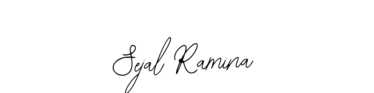 Use a signature maker to create a handwritten signature online. With this signature software, you can design (Bearetta-2O07w) your own signature for name Sejal Ramina. Sejal Ramina signature style 12 images and pictures png