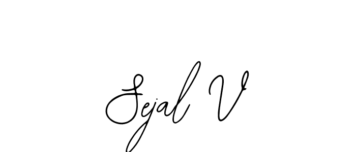 Bearetta-2O07w is a professional signature style that is perfect for those who want to add a touch of class to their signature. It is also a great choice for those who want to make their signature more unique. Get Sejal V name to fancy signature for free. Sejal V signature style 12 images and pictures png