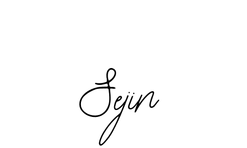 Use a signature maker to create a handwritten signature online. With this signature software, you can design (Bearetta-2O07w) your own signature for name Sejin. Sejin signature style 12 images and pictures png