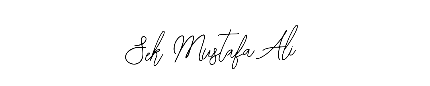 How to make Sek Mustafa Ali signature? Bearetta-2O07w is a professional autograph style. Create handwritten signature for Sek Mustafa Ali name. Sek Mustafa Ali signature style 12 images and pictures png