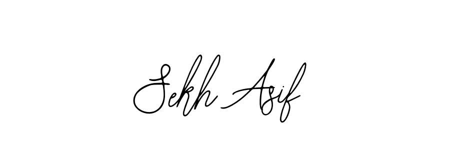 Use a signature maker to create a handwritten signature online. With this signature software, you can design (Bearetta-2O07w) your own signature for name Sekh Asif. Sekh Asif signature style 12 images and pictures png