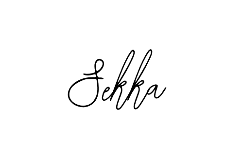 How to make Sekka name signature. Use Bearetta-2O07w style for creating short signs online. This is the latest handwritten sign. Sekka signature style 12 images and pictures png