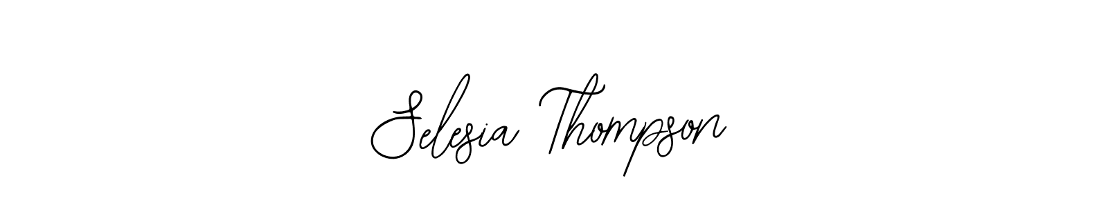 Make a beautiful signature design for name Selesia Thompson. With this signature (Bearetta-2O07w) style, you can create a handwritten signature for free. Selesia Thompson signature style 12 images and pictures png