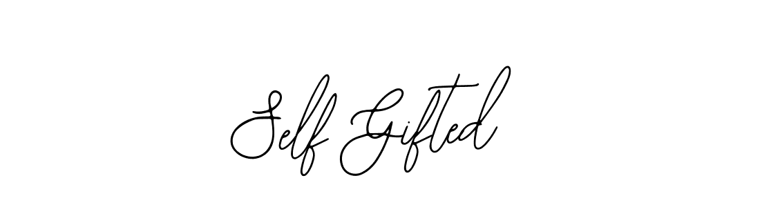 Self Gifted stylish signature style. Best Handwritten Sign (Bearetta-2O07w) for my name. Handwritten Signature Collection Ideas for my name Self Gifted. Self Gifted signature style 12 images and pictures png