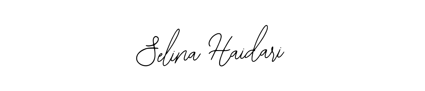 Selina Haidari stylish signature style. Best Handwritten Sign (Bearetta-2O07w) for my name. Handwritten Signature Collection Ideas for my name Selina Haidari. Selina Haidari signature style 12 images and pictures png