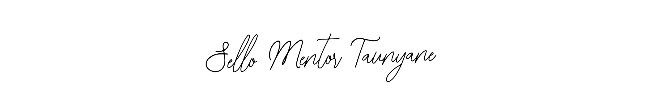 Make a beautiful signature design for name Sello Mentor Taunyane. With this signature (Bearetta-2O07w) style, you can create a handwritten signature for free. Sello Mentor Taunyane signature style 12 images and pictures png