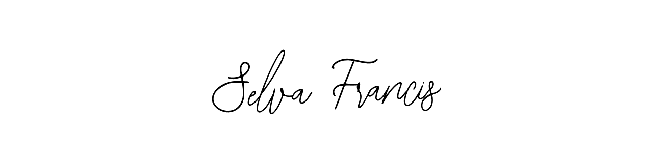 Bearetta-2O07w is a professional signature style that is perfect for those who want to add a touch of class to their signature. It is also a great choice for those who want to make their signature more unique. Get Selva Francis name to fancy signature for free. Selva Francis signature style 12 images and pictures png