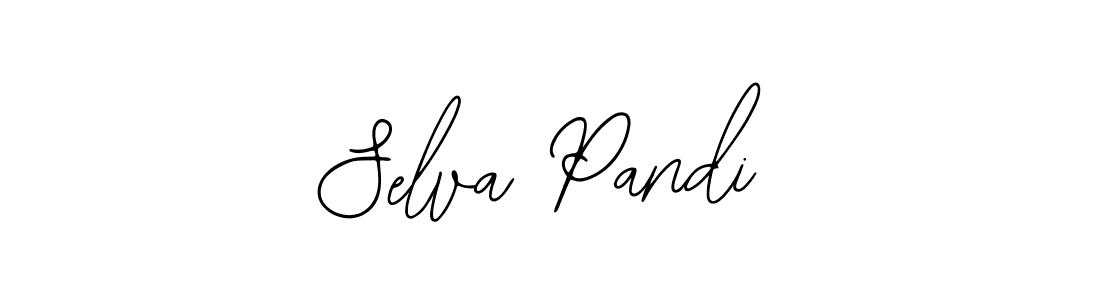 How to make Selva Pandi name signature. Use Bearetta-2O07w style for creating short signs online. This is the latest handwritten sign. Selva Pandi signature style 12 images and pictures png