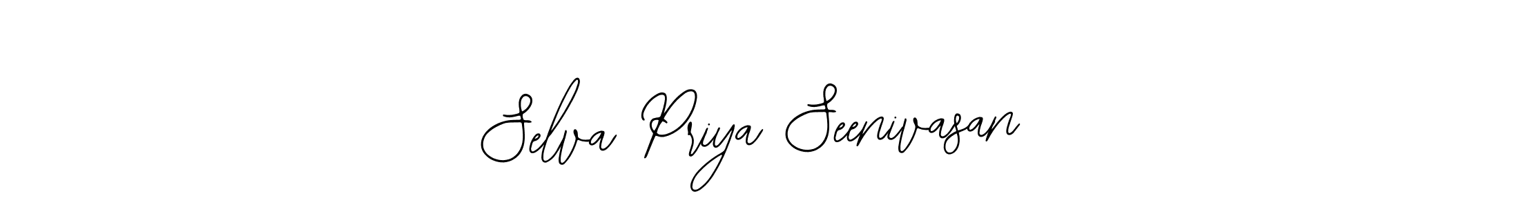 Use a signature maker to create a handwritten signature online. With this signature software, you can design (Bearetta-2O07w) your own signature for name Selva Priya Seenivasan. Selva Priya Seenivasan signature style 12 images and pictures png