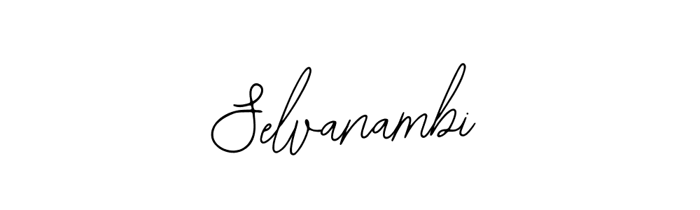 How to make Selvanambi name signature. Use Bearetta-2O07w style for creating short signs online. This is the latest handwritten sign. Selvanambi signature style 12 images and pictures png